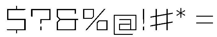 StatenSans ExpandedExtraLight Instance Font OTHER CHARS