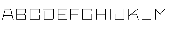 StatenSans ExpandedExtraLight Instance Font UPPERCASE