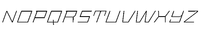 StatenSans ExpandedExtraLightOblique Instance Font UPPERCASE