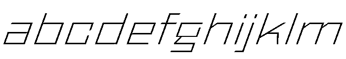 StatenSans ExpandedExtraLightOblique Instance FONT