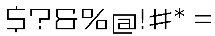 StatenSans ExpandedLight Instance Font OTHER CHARS