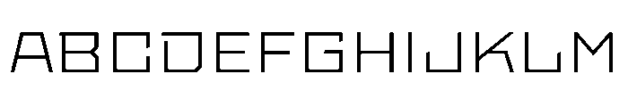 StatenSans ExpandedLight Instance Font UPPERCASE