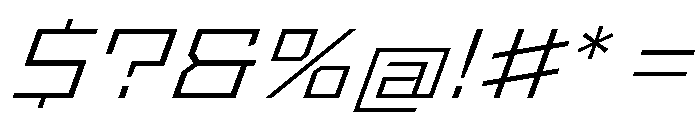 StatenSans ExpandedLightOblique Instance Font OTHER CHARS
