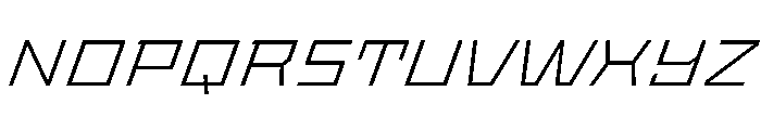 StatenSans ExpandedLightOblique Instance Font UPPERCASE