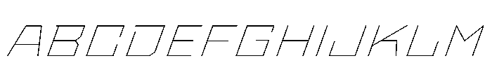 StatenSans ExpandedThinOblique Instance Font UPPERCASE