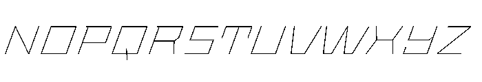 StatenSans ExpandedThinOblique Instance Font UPPERCASE