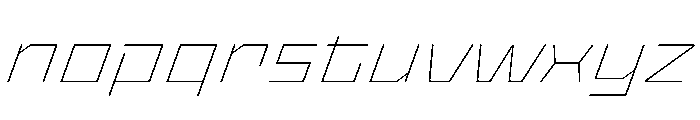 StatenSans ExpandedThinOblique Instance Font LOWERCASE