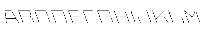 StatenSans ExpandedThinReverse Instance Font UPPERCASE