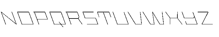 StatenSans ExpandedThinReverse Instance Font UPPERCASE