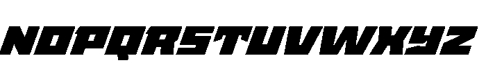 StatenSans ExpandedUltraOblique Instance Font UPPERCASE