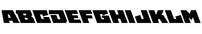 StatenSans ExpandedUltraReverse Instance Font UPPERCASE