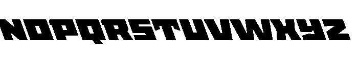 StatenSans ExpandedUltraReverse Instance Font UPPERCASE