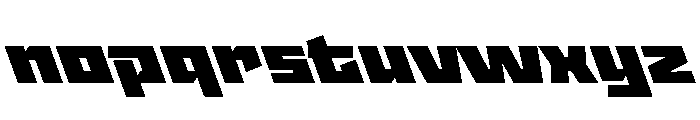 StatenSans ExpandedUltraReverse Instance Font LOWERCASE