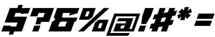 StatenSans ExtendedBlackOblique Instance Font OTHER CHARS