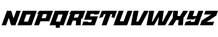 StatenSans ExtendedBlackOblique Instance Font UPPERCASE