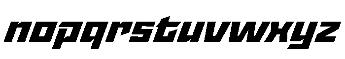 StatenSans ExtendedBlackOblique Instance Font LOWERCASE
