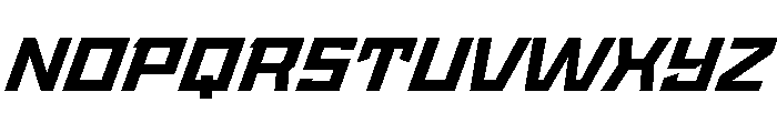 StatenSans ExtendedBoldOblique Instance Font UPPERCASE