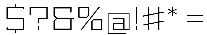 StatenSans ExtendedExtraLight Instance Font OTHER CHARS