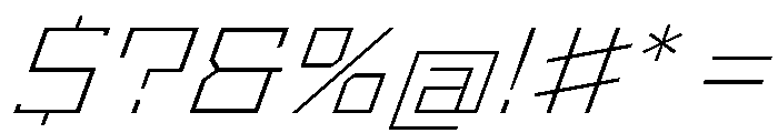 StatenSans ExtendedExtraLightOblique Instance Font OTHER CHARS