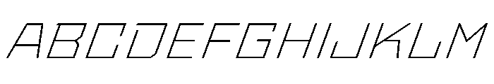 StatenSans ExtendedExtraLightOblique Instance Font UPPERCASE