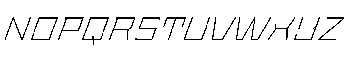 StatenSans ExtendedExtraLightOblique Instance Font UPPERCASE