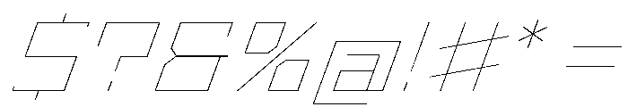 StatenSans ExtendedHairlineOblique Instance Font OTHER CHARS