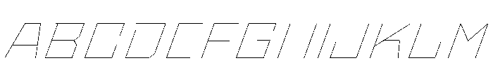 StatenSans ExtendedHairlineOblique Instance Font UPPERCASE