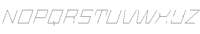 StatenSans ExtendedHairlineOblique Instance Font UPPERCASE