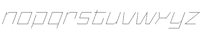 StatenSans ExtendedHairlineOblique Instance Font LOWERCASE
