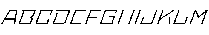 StatenSans ExtendedLightOblique Instance Font UPPERCASE