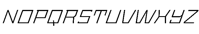 StatenSans ExtendedLightOblique Instance Font UPPERCASE