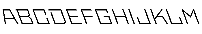 StatenSans ExtendedLightReverse Instance Font UPPERCASE