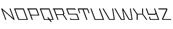 StatenSans ExtendedLightReverse Instance Font UPPERCASE