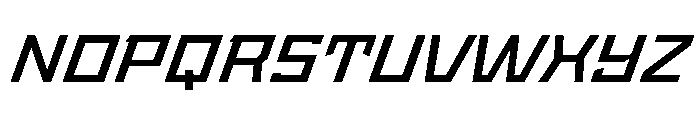 StatenSans ExtendedSemiboldOblique Instance Font UPPERCASE