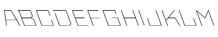 StatenSans ExtendedThinReverse Instance Font UPPERCASE