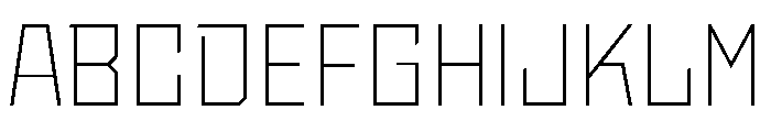 StatenSans ExtraLight Instance Font UPPERCASE
