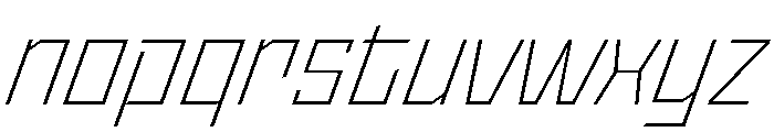 StatenSans ExtraLightOblique Instance Font LOWERCASE