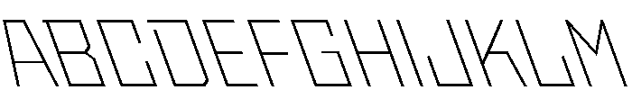 StatenSans ExtraLightReverse Instance Font UPPERCASE