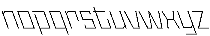 StatenSans ExtraLightReverse Instance Font LOWERCASE