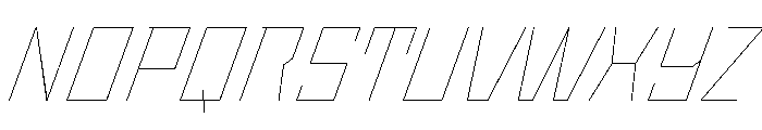 StatenSans HairlineOblique Instance Font UPPERCASE