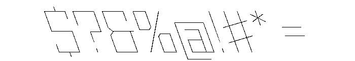 StatenSans HairlineReverse Instance Font OTHER CHARS