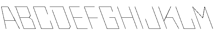StatenSans HairlineReverse Instance Font UPPERCASE