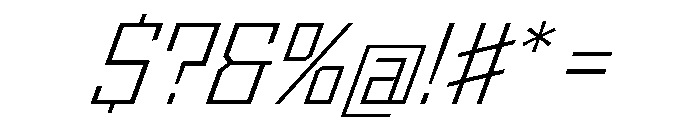 StatenSans LightOblique Instance Font OTHER CHARS