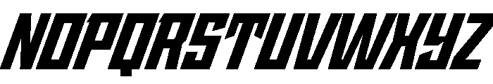 StatenSans NarrowBlackOblique Instance Font UPPERCASE