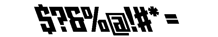 StatenSans NarrowBlackReverse Instance Font OTHER CHARS