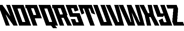 StatenSans NarrowBlackReverse Instance Font UPPERCASE