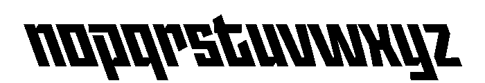 StatenSans NarrowBlackReverse Instance Font LOWERCASE