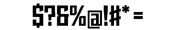 StatenSans NarrowBold Instance Font OTHER CHARS