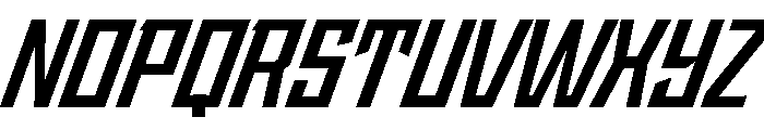 StatenSans NarrowBoldOblique Instance Font UPPERCASE