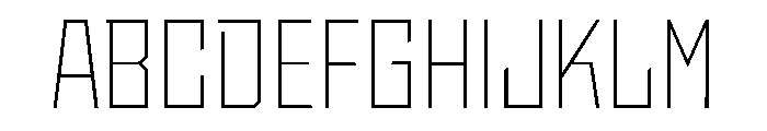 StatenSans NarrowExtraLight Instance Font UPPERCASE